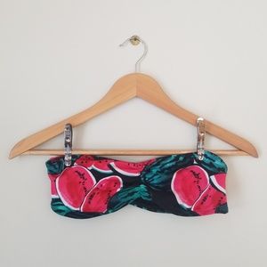 American Apparel Watermelon Bandeau Swim Top